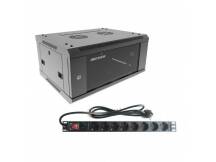 Rack Hikvision 4U + PDU de 8 puertos