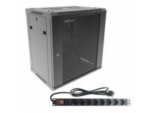 Rack Hikvision 12U + PDU de 8 puertos