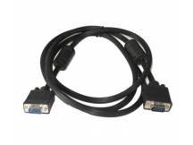 Cable vga monitor 1.5 metros negro con filtros