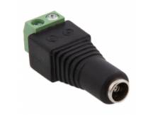 Conector 12v 2.1mm dc hembra para CCTV