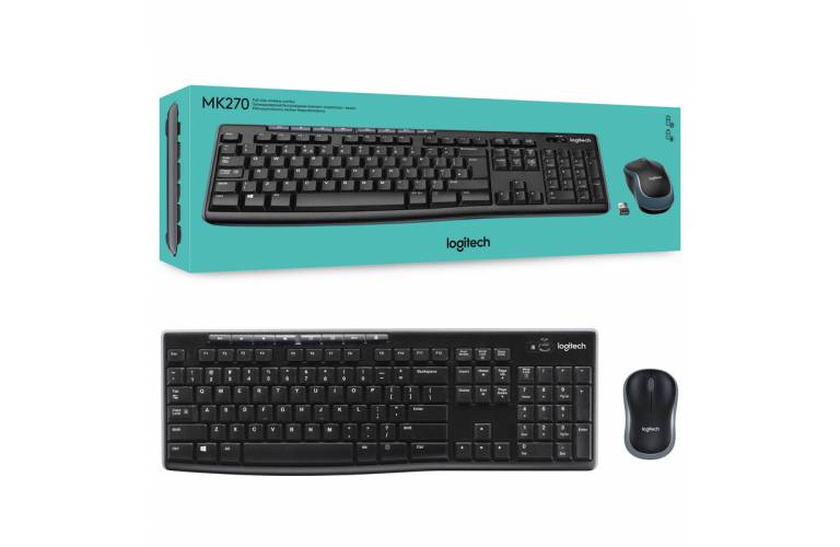 Combo Logitech MK270 teclado y mouse inalmbricos