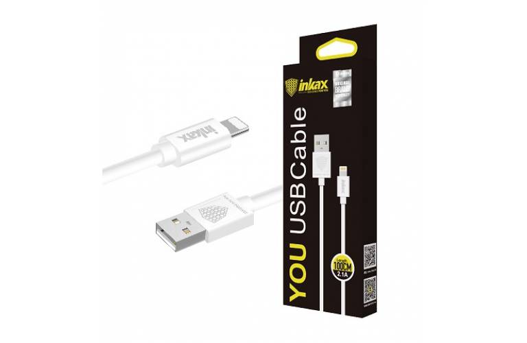 Cable USB 2 en 1 (Carga y Auriculares) Tipo C USB-C Inkax CK-13 de 1 Metro  Blanco Accesorios Cables