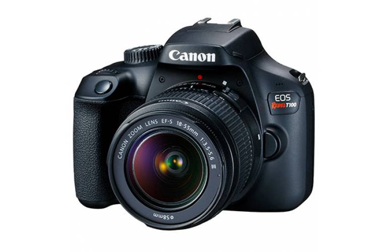 Camara Canon T100 lente 18-55mm WiFi