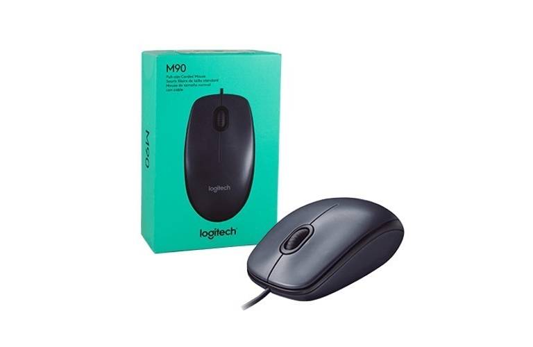 Mouse Logitech M90 óptico negro