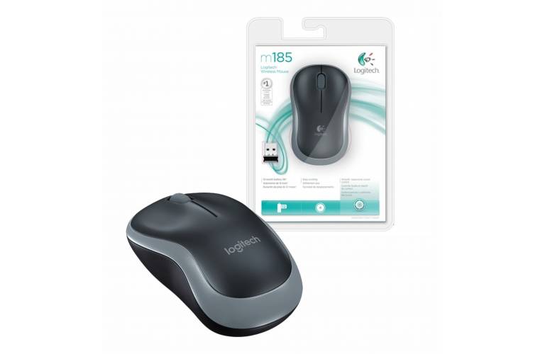 Mouse Logitech M185 inalmbrico negro