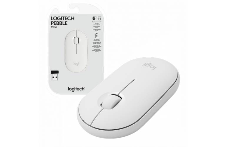 Mouse bluetooth Logitech minimalista blanco