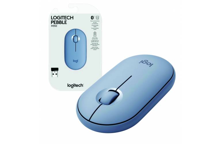 Mouse bluetooth Logitech minimalista azul