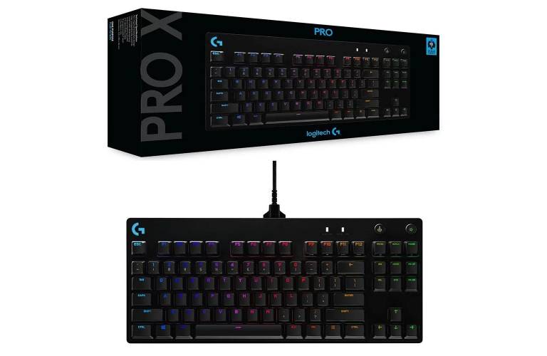 Teclado mecanico gamer Logitech G Pro X RGB