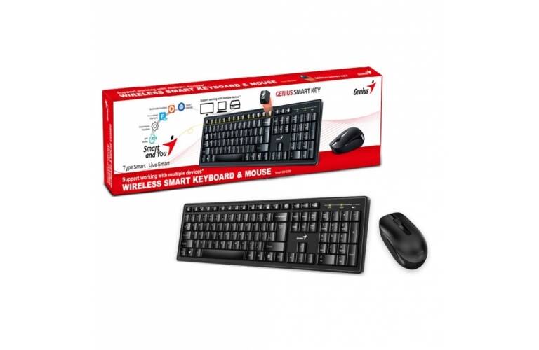 Combo teclado y mouse Genius inalámbrico USB