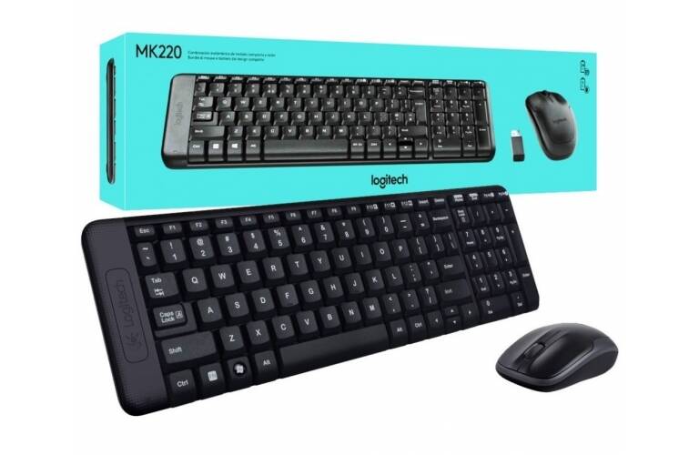 Combo Logitech MK220 teclado y mouse inalámbrico